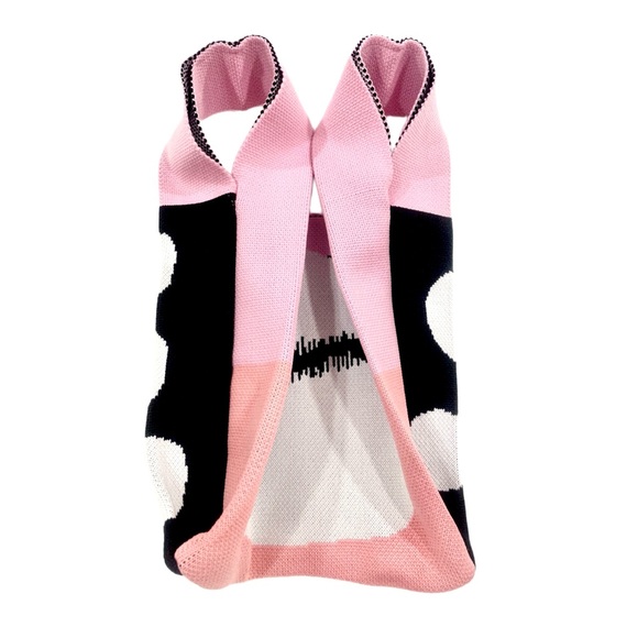 Cute Panda Pattern Crochet/Knitted Handbag Wrist Bag New in Original Packaging - Picture 6 of 12